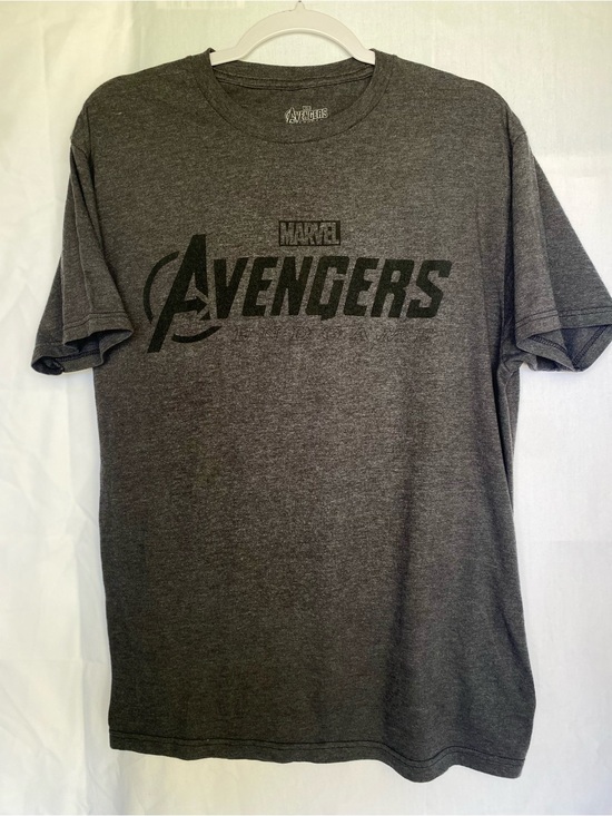 Marvel Other - Marvel Avengers Endgame Graphic Logo Crew Neck Short Sleeve Gray Men Tee Large